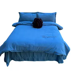 MY HOME STORE - Funda Duvet Sampson Bordado Celeste Queen