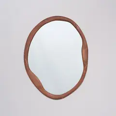 JUST HOME COLLECTION - Espejo Rectangular 60x78 cm Guajira Tabaco