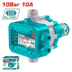 TOTAL TOOLS - Control Automático para Bombas de Agua 1"x1" 1.5bar 10a 110-120v Ip65 Utwps101