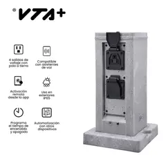 VTA PLUS - Multitoma Inteligente Exterior Zivel Tipo Roca Vta+