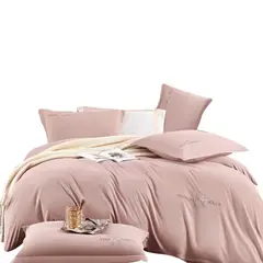 MY HOME STORE - Funda Duvet Tacto Suave Unicolor Rosado Queen