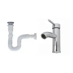 HICASA - Grifería Grifería Monocontrol Baño Con Desague Lavamanos Accesorio Baño Acero Consumo 9 l/min