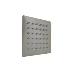 HICASA - Ducha Regadera 10cm Cuadrada Cromada Acero