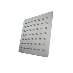 HICASA - Ducha Regadera 15cm Cuadrada Cromado Acero