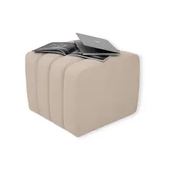 BANZAY - Puff Auxiliar Boston 55X55 Beige