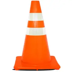 DQ - Cono 90 cm Vial Pvc 3 Cintas/reflec x 2 Unid.