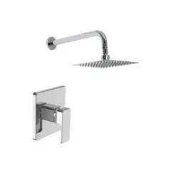 ATTMOSFERAS - Juego Ducha + Monocontrol Square Cromado Consumo 7.87 l/min