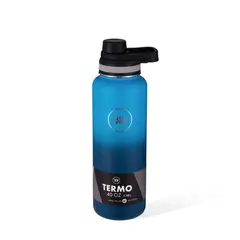 URUYEN - Termo Blanco Negro 1.182 ml Tapa Boquilla