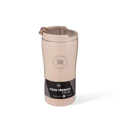 URUYEN - Vaso Térmico de Café 350 ml Beige Moka
