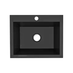 FIRPLAK - Lavaplatos Koa 63x51 Negro Brillante