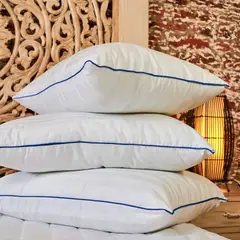 NUBEFLEX - Set x2 Almohadas Hoteleras 50x70cm Funda 100% Algodón