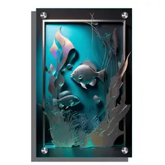 GENERICO - Mural Para Baño P14 Arte 3d 1 Pieza Por 0,6 M2