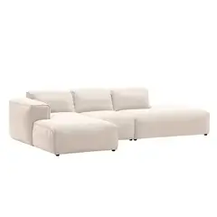 undefined - Sofá en L Izquierdo Prince Tela Pet Friendly Antifluidos Beige 290x75x70