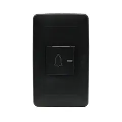 GENERICO - Botón Pulsador Timbre Negro Electric VCP