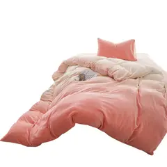 MY HOME STORE - Funda Duvet Digital De Franela Con Estampado Degrade Rosa Doble
