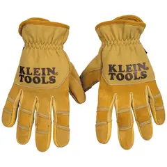 KLEIN TOOLS - Guantes de Cuero Reforzado Agarre Talla Xl Amarillo