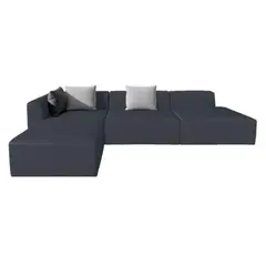 MUEBLES DE LUJO - Sofa En L Izquie Pichi Tela Antif 300X160X80 Gr
