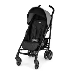 CHICCO - Coche de Bebé Ligero con Plegado Compacto y Respaldo Reclinable Color Gris Oscuro Marca