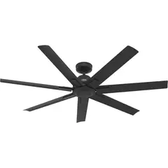 HUNTER FAN - Ventilador De Techo Industrial Sin Luz 7 Aspas 8363 CFM Negro