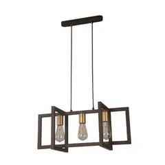 DESIGNERS LIGHTING - Lámpara Colgante Bronce 3 Luces E27 40w