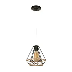 IKELITE - Lámpara Colgante Negro 1 Luz E27 40w 56 22513-2