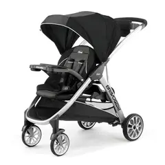 CHICCO - Coche Doble Bravo For2 con Asiento y Plataforma de Pie Marca