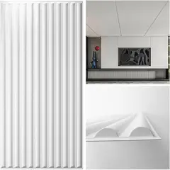 ART3D - Azulejos de Techo Caídos de 2 x 4 Pies en Blanco