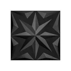 ART3D - Paneles Decorativos de Pared 3d con Diseño Negro