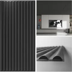 ART3D - Azulejos de Techo Caídos de 2 x 4 Pies en Negro