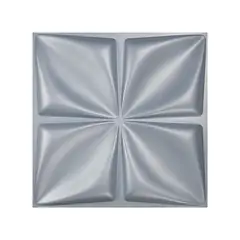 ART3D - Panel de Pared 3d Color Gris Mate Plateado