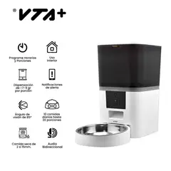VTA PLUS - Cámara Inteligente Para Mascotas Con Comedero