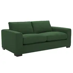 MUEBLES DE LUJO - Sofá King 3 Puestos Tela Antifluidos 200x90x80 Verde