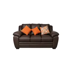 MUEBLES DE LUJO - Sofá Miko 3 Puestos Tela Antifluidos 190x70x80 Marrón