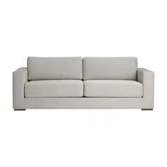 MUEBLES DE LUJO - Sofá Callidora 3 Puestos Tela Antifluidos 220x95x80 Beige