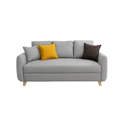 undefined - Sofá Catalina 2 Puestos Tela Antifluidos 160x75x75 Gris