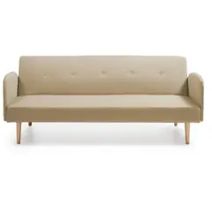MUEBLES DE LUJO - Sofá Bratislava 2 Puestos Tela Antifluidos 160x70x85 Beige