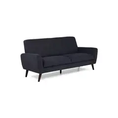 MUEBLES DE LUJO - Sofá Barbara 3 Puestos Tela Antifluidos 190x80x80 Gris