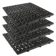 ENERGY PLUS - Estibas Plásticas Perforadas 60X60Cm Cap.500Kg Set X 24 Unidades