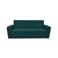 ROCA - Sofá Cama 3 puestos Vancouver Tela 85x210x89 Petroleo