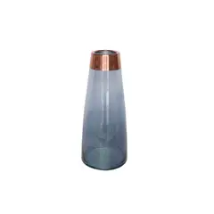 MARRES - Florero Vidrio 11x26 cm Gris Copper
