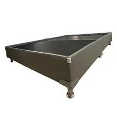 MUEBLES COLOMBIA MUCOL - Base cama Queen Dividida 160x190 Sintético Gris