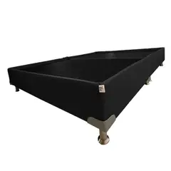 MUEBLES COLOMBIA MUCOL - Base cama Dividida 200x200 King Size Sintético Negro