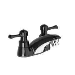 GRIVAL - Grifería Lavamanos Ultraahorradora 4 Pulgadas Palanca Balta Negra