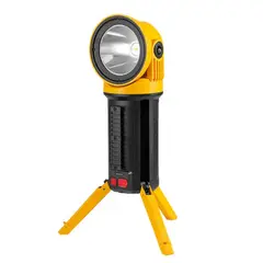 GENERAL - Linterna Recargable Multifuncional con Trípode Rotación 180° 2.300 Lúmenes