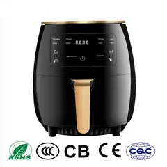 GENERICO - Freidora de Aire Sin Aceite Silver Crets 6 Litros Air Fryer Esential