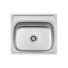 TRAMONTINA - Lavaplatos Standard de Acero Inoxidable 63x56 cm
