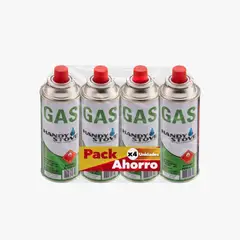 undefined - Set x 4 Cartuchos Gas Butano para Estufa Camping