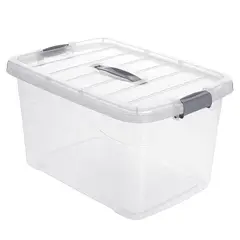 ENERGY PLUS - Caja Organizadora Plástica Extra Grande Y Tapa 27L