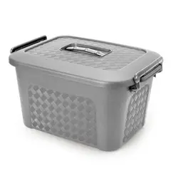 ENERGY PLUS - Cajonera Plástica Organizadora con Tapa 40L Gris