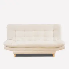 TODOTEJIDOS - Sofá Cama Valencia Marfil 3 puestos 180x84x85 + Cojines